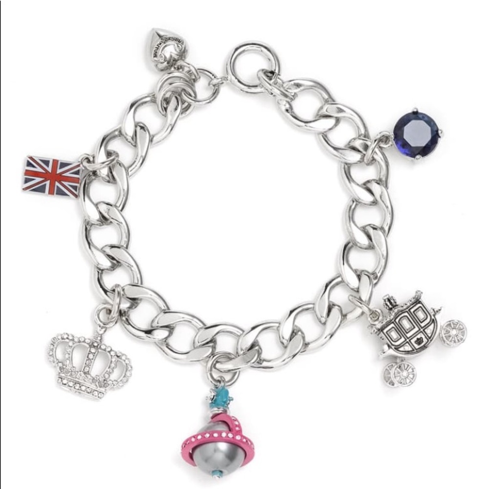 New Juicy Couture Royal Wedding ORB Charm bracelet KATE MIDDLETON PRINCE WILLIAM